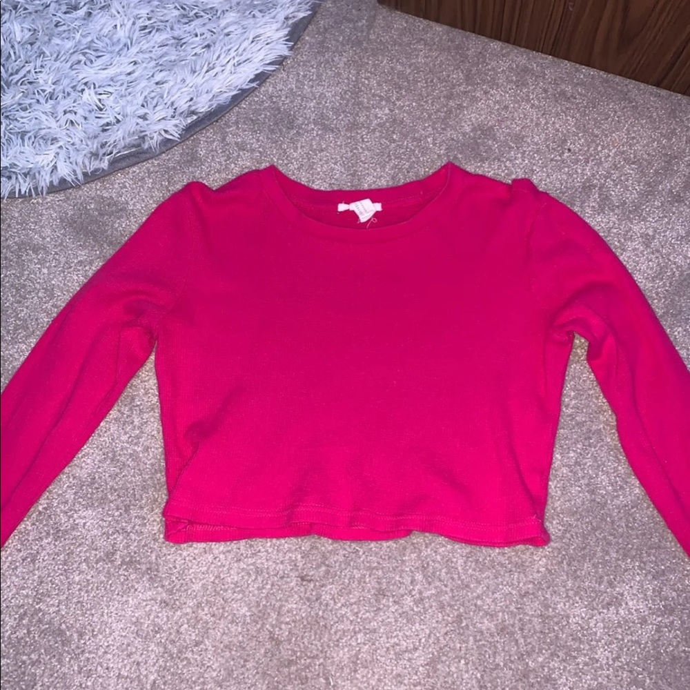 Forever 21 Cropped Long-sleeve